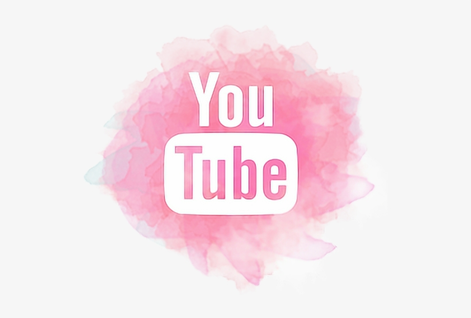 youtube logo transparent pink