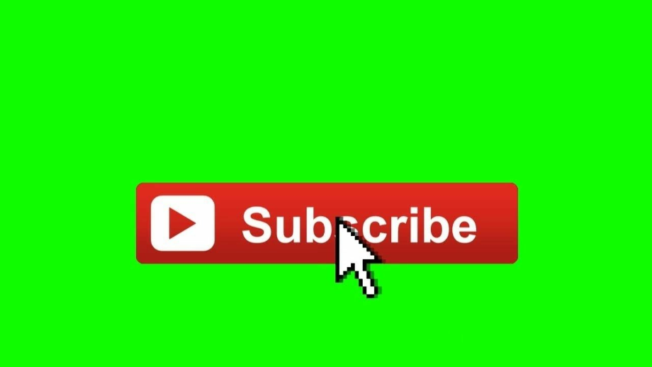 youtube subscribe button clipart green screen