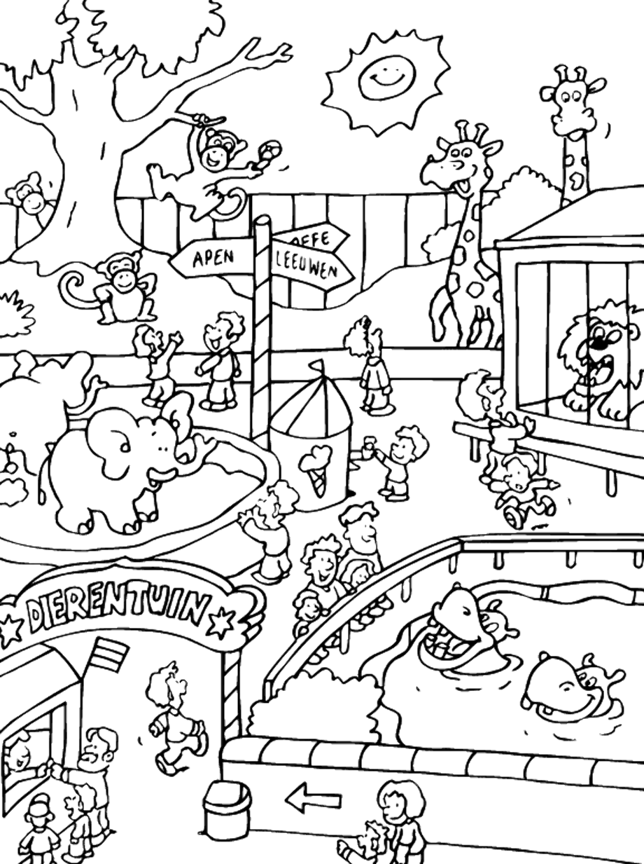 Download High Quality zoo clipart coloring Transparent PNG Images - Art