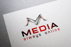 M 3D Logo - Media Online