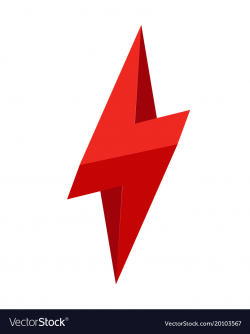 3d thunder logo lighting bolt logo flat style