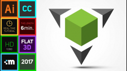 How to create 3D Logo Design in Adobe Illustrator CC | HD | Square Triangle  (2017)