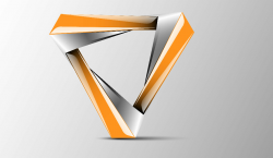New triangle 3d logo design #logo #3d #triangle #design ...