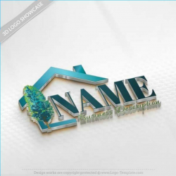 Create Your Own Online House Real Estate logo Design