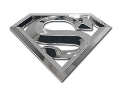 Elektroplate Superman Chrome “S” 3D Emblem Premium Metal Finish Car Truck  Motorcycle Logo
