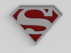 3D Printed Superman Logo by khantiger100 | Pinshape