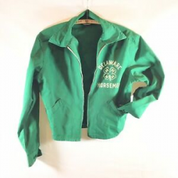 Details about Vintage 4-H Scouting Cotton Green Jacket Cloverleaf Logo