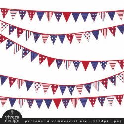 Digital Clip Art - Fourth of July Banners | Holidays | 4th of july ...
