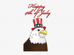 July Clipart Eagle - 4th Of July Eagle Clipart - Free Transparent ...