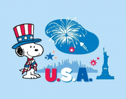 happy july 4th snoopy | Go Back > Gallery For > Snoopy 4th Of July ...