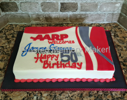 AARP 50th Birthday Cake in 2019 | 50th birthday cakes for ...