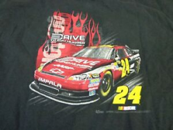 Details about Jeff Gordon 24 Drive To End Hunger AARP Logo T-Shirt Black  Youth Large S9