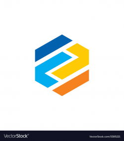 Polygon abstract construction logo