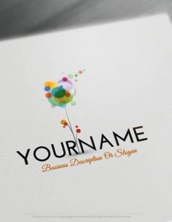 Online Art Logo Maker - Abstract flower Logo Templates