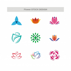 Flower abstract logo Vector | Premium Download