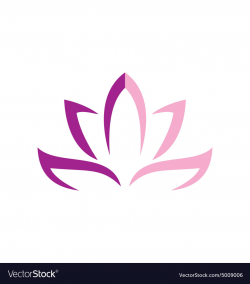 Lotus flower abstract logo