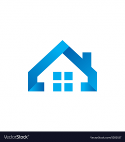 House icon abstract simple realty logo