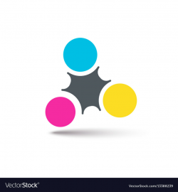 Cmyk abstract logo simple abstract logotype for