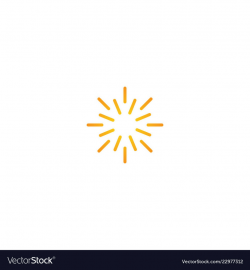 Line sun shine abstract logo