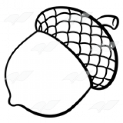 Acorn Clipart Black And White | Free download best Acorn ...