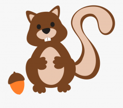 Clipart Squirrel Acorn Silhouette - Cartoon #99350 - Free ...
