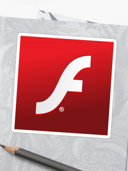Adobe Flash logo | Sticker