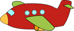 Cute Airplane | Red Airplane Clip Art Image - red airplane with ...