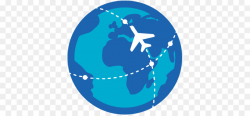 Airplane, Travel, Globe, transparent png image & clipart free download