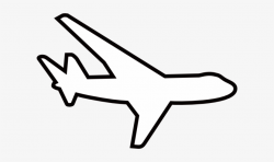 Airplane Outline - White Plane Clip Art - Free Transparent PNG ...