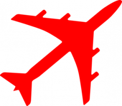 Red airplane clipart - Clip Art Library