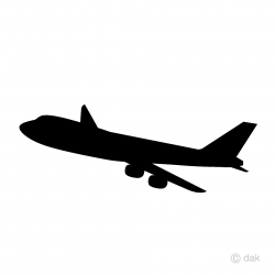 Airplane Silhouette Clipart Free Picture｜Illustoon