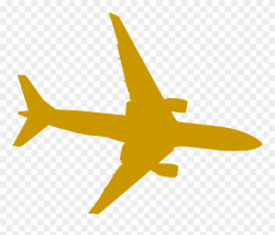 Free Airplane Clipart - Gold Airplane Vector - Png Download (#725691 ...