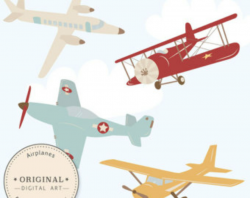 16+ Vintage Airplane Clipart | ClipartLook
