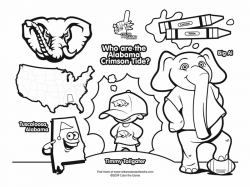 Free Alabama Football Coloring Pages, Download Free Clip Art ...