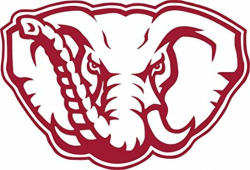 All About Families Alabama Football Elephant ~ V1~ Red ~ Window  Sticker/CAR/Truck/RV/Boat with Alcohol PAD~ Size 6 X 4
