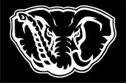 All About Families Alabama Football Elephant ~ V1 ~ White ~ Window  Sticker/CAR/Truck/RV/Boat with Alcohol PAD~ Size 6 X 4