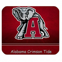 1 X Alabama Crimson Tide NCAA College Football Team Logo Personalized  Rectangle Mouse Pad (Alabama)