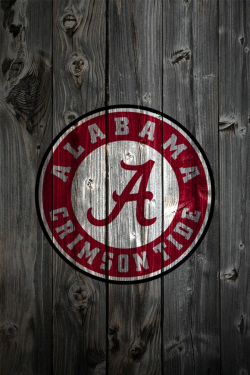 bama pics for football | Alabama Crimson Tide Logo on Wood ...