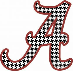 Alabama Houndstooth Crimson Tide Window Decal Sticker Or ...
