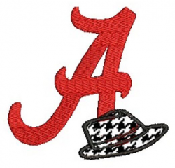 Houndstooth Embroidery Patterns | Alabama A with Houndstooth ...