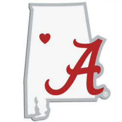 Details about Alabama Crimson Tide State Outline Die-Cut Decal Window, Car,  Laptop! 4x3 Inches