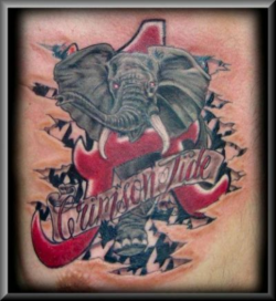 Alabama Football Fan Tattoos Nov. | Alabama tattoos ...