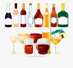 Alcohol Drinks Clipart Png , Transparent Cartoon, Free ...
