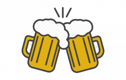 Alcohol Clipart Toast Beer Cheers Vector Transparent Png - AZPng