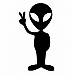 Alien Clipart Black And White, Transparent Png Download For Free ...