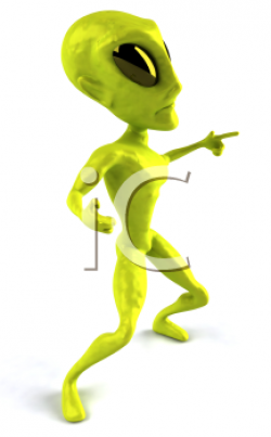 Royalty Free Clipart Image of a Dancing Alien #289303 | iCLIPART.com