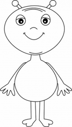 Alien clipart outline, Alien outline Transparent FREE for download ...