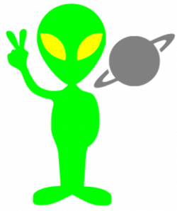 alien-clipart-peace-alien.gif (255×304) | `*`Roswell Merch, Props ...