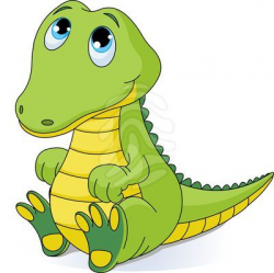 Baby Animal Clip Art Alligator | Baby crocodile - icons ...