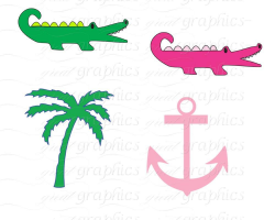 Preppy Clip Art Digital Clipart Preppy Alligator Preppy Whale Anchor  Sailboat Printable Preppy Digital Clip Art - Instant Download